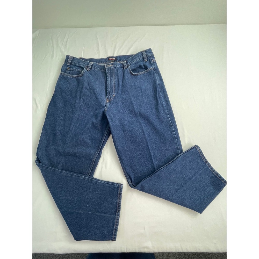Kirkland Signature Mens 42x30 Blue Denim Jeans Straight Leg Medium Wash 5764583